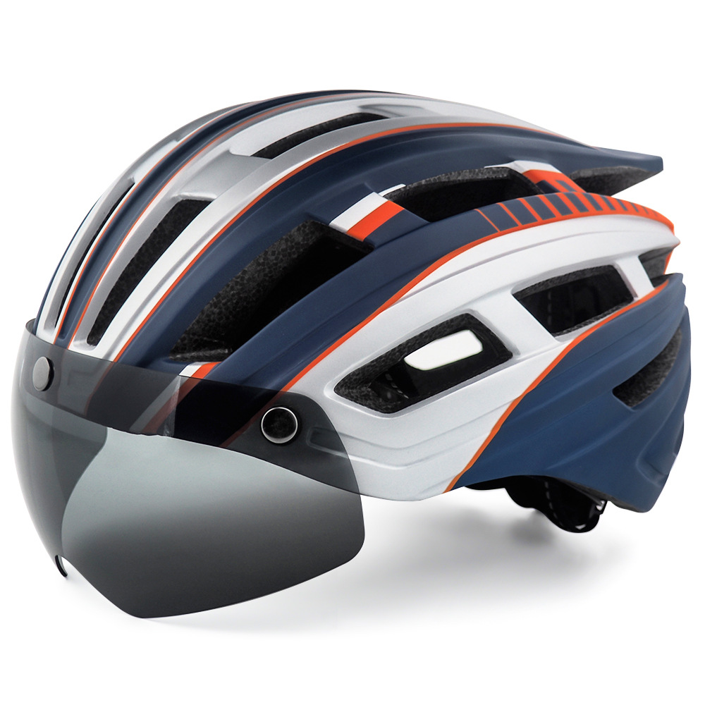 Cycling Best LED Ventilated Bike Helmet with Magnetic Visor & Adjustable Fit