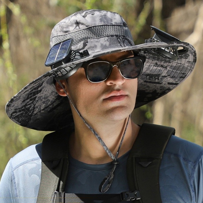 YearPeak Dual-Powered Solar Fan Hat - Hands-Free Cooling & Sun Protect