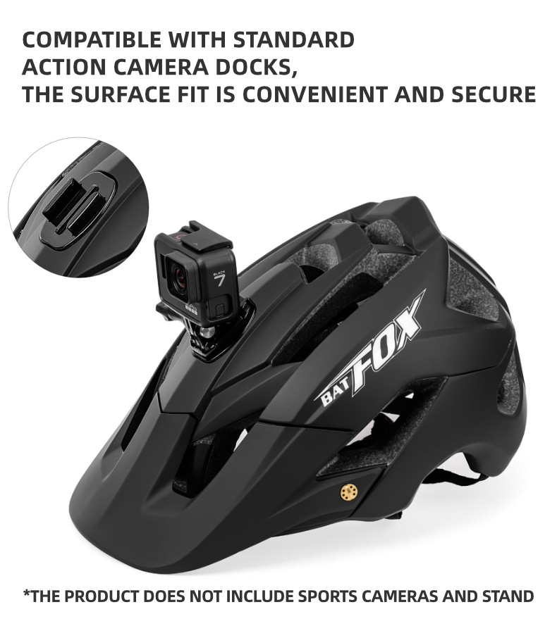 Cycling Best Bike Helmet Integrally-Molded Unisex  With camera base