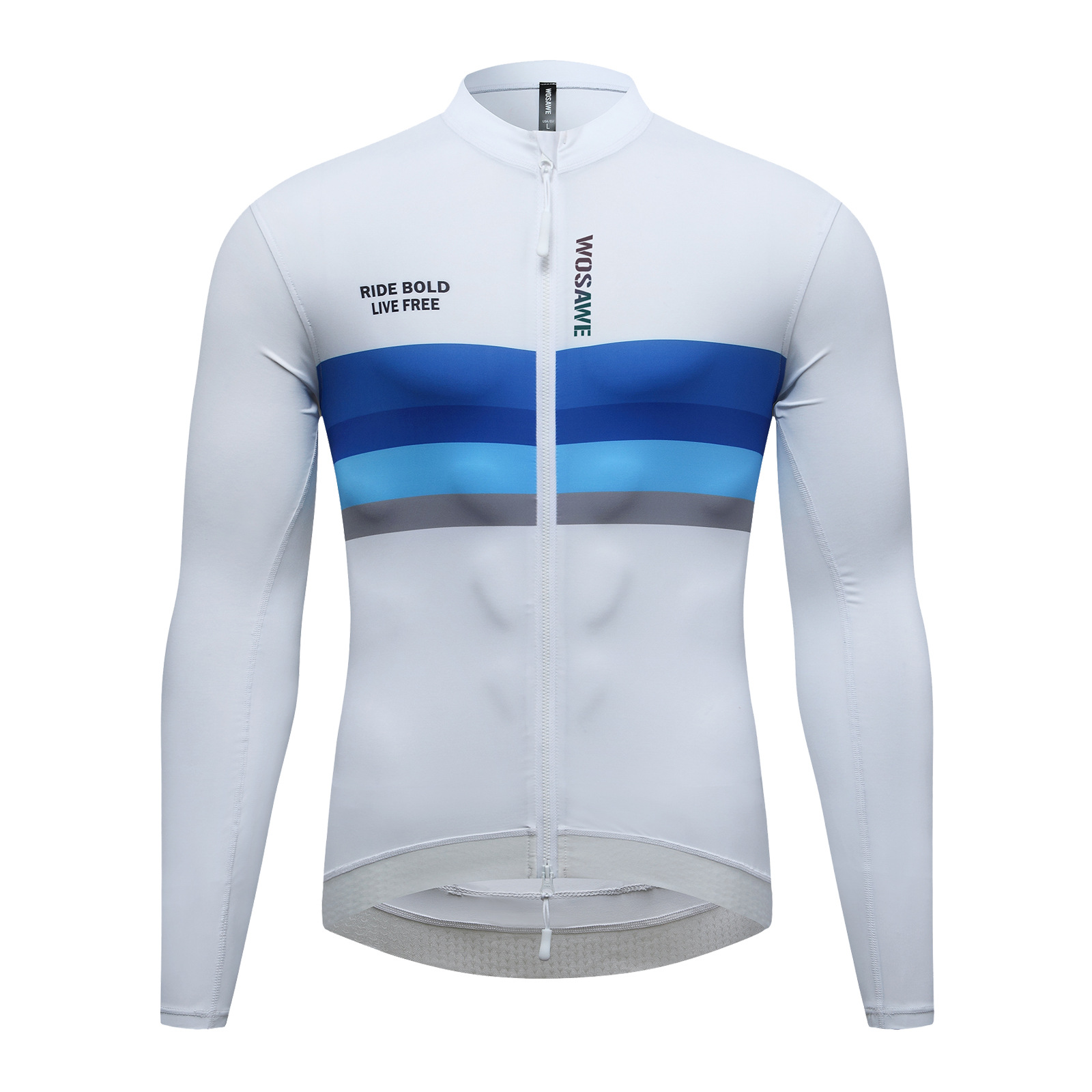 Cycling Best Men's High-Stretch Cycling Jersey Tops Non-Slip Hem
