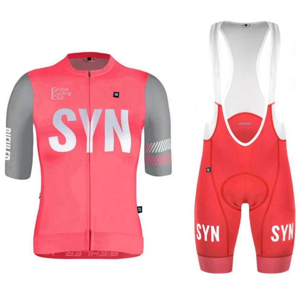 Cycling Best Men's Quick-Dry Cycling Jersey & Bib Set w/9D Gel Pad