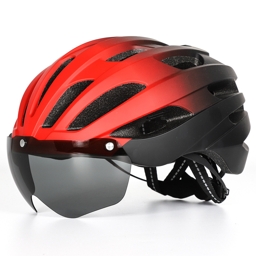 Cycling Best Bike Helmet with USB Light & Magnetic Goggles-Adjustable MTB Helmet /Road Cycling Gear