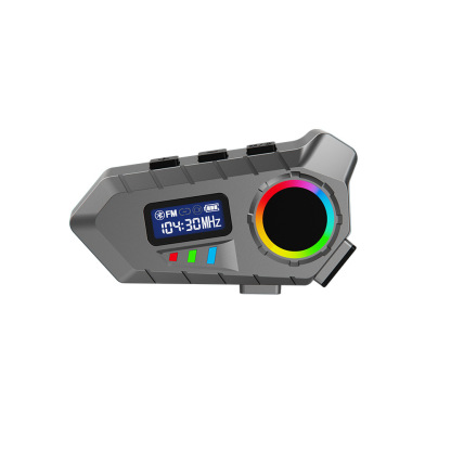 YearPeak Bluetooth Helmet Headset - FM Transmitter, Stereo Ear Hanging, Durable Motorcycle Radio