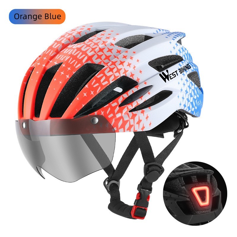 Cycling Best Magnetic Goggles Bike Helmet with LED Light Cycling Gear