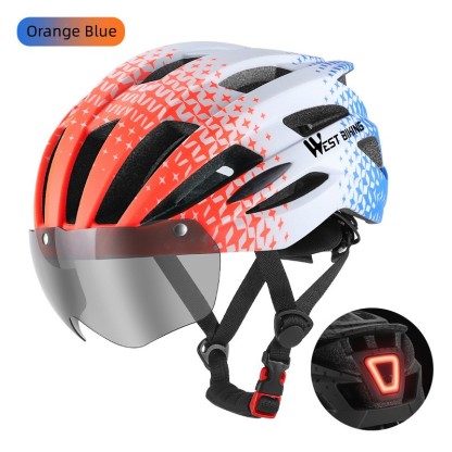 Cycling Best Magnetic Goggles Bike Helmet with LED Light Cycling Gear