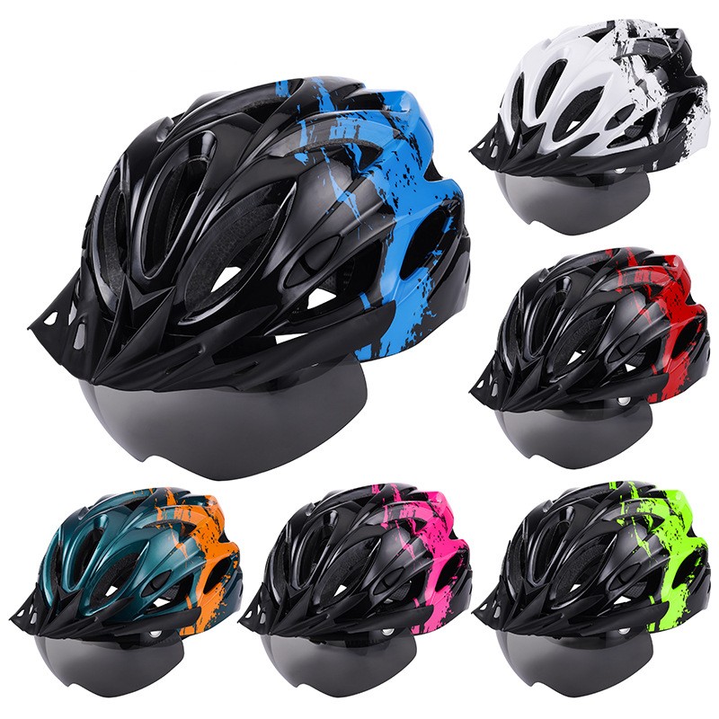 Cycling Best LED Bike Helmet with Magnetic Goggle  Sun Visor