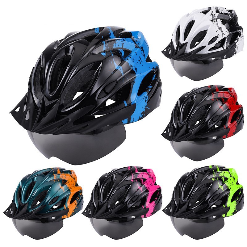 Cycling Best LED Bike Helmet with Magnetic Goggle  Sun Visor