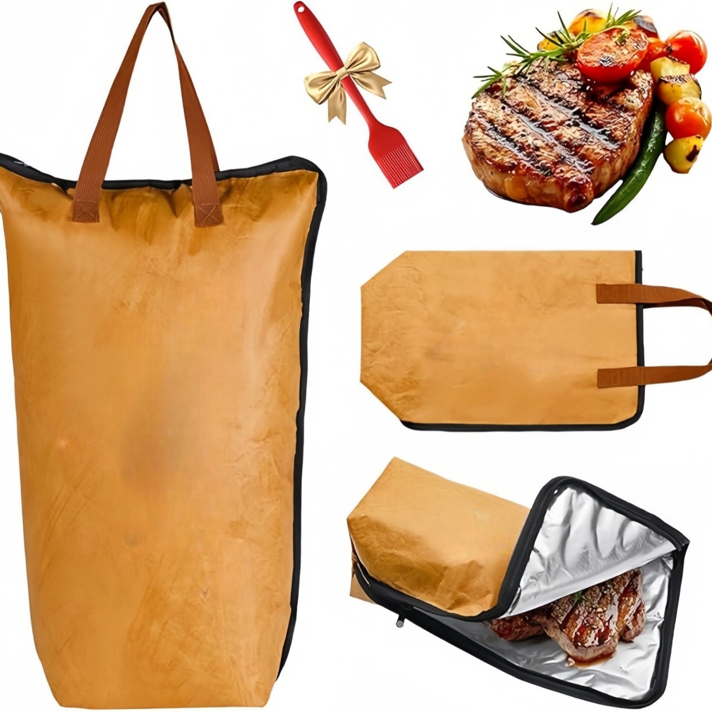 Insulated BBQ Meat Resting Bag - Reusable Mat & Blanket for Grilling, Smoking Accessories