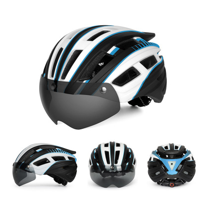 Cycling Best LED Ventilated Bike Helmet with Magnetic Visor & Adjustable Fit
