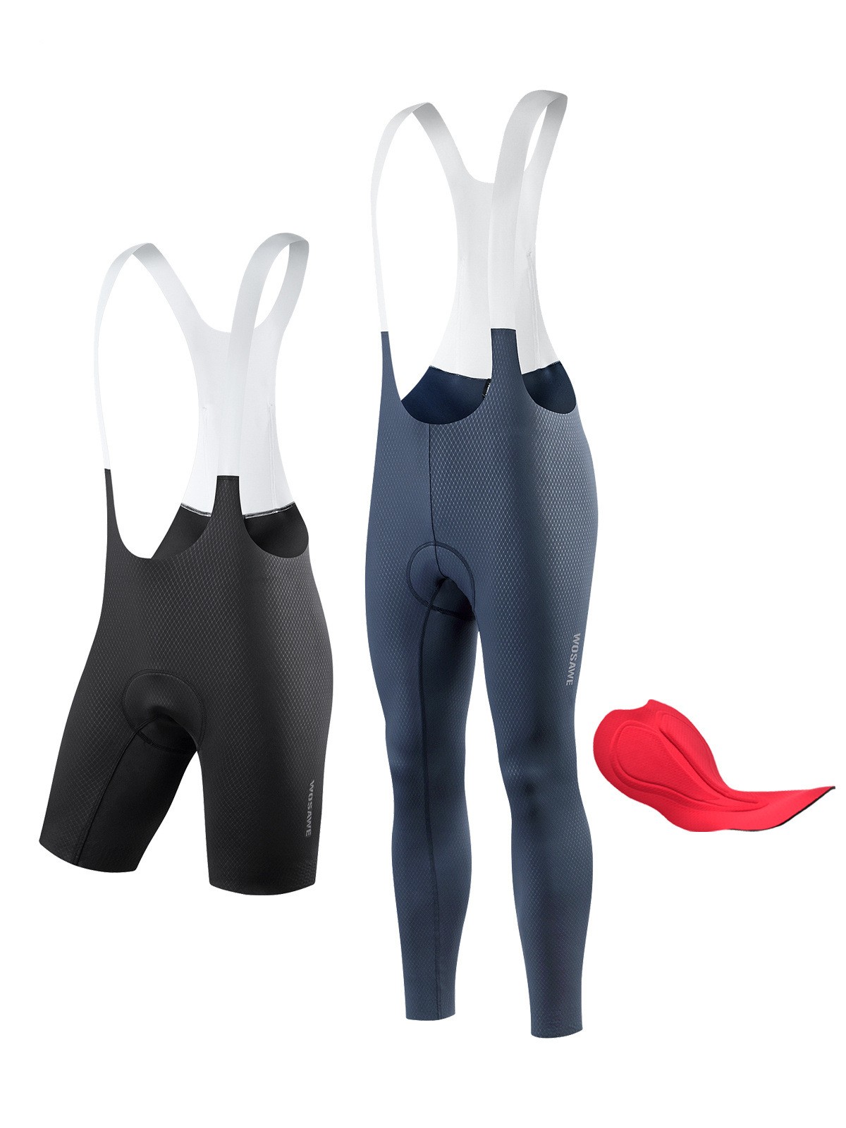 Cycling Best Men's 3D Padded Bib Shorts with Elastic Straps