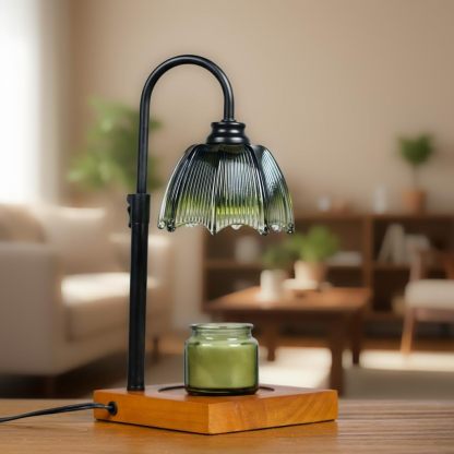 YearPeak Candle Warmer Lamp - Adjustable Timer & Dimmer, Safe Wax Melter