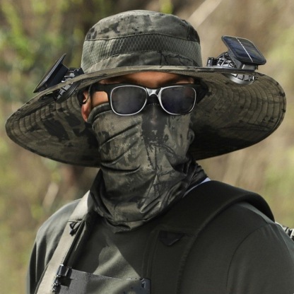 YearPeak Dual-Powered Solar Fan Hat - Hands-Free Cooling & Sun Protection