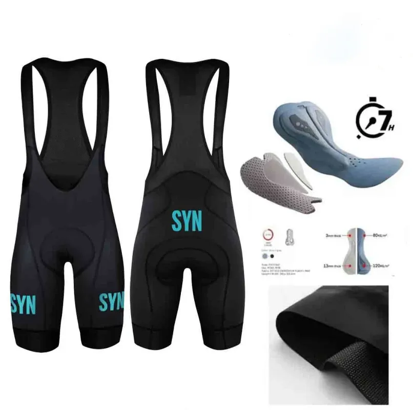Cycling Best Men's 3D Padded Bib Shorts - Comfort for Road & MTB Rides