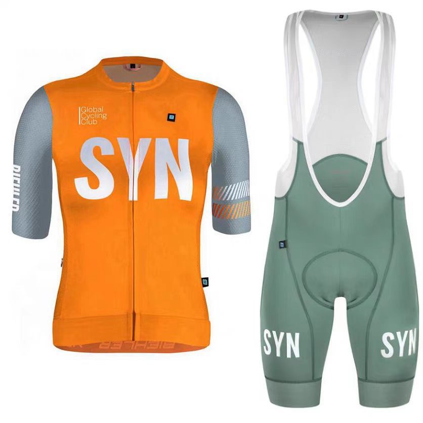 Cycling Best Men's Quick-Dry Cycling Jersey & Bib Set w/9D Gel Pad