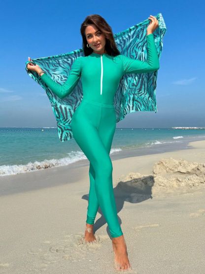 YearPeak Burkini Set - 3-Piece Modest Swimwear with UV Protection & Quick-Dry