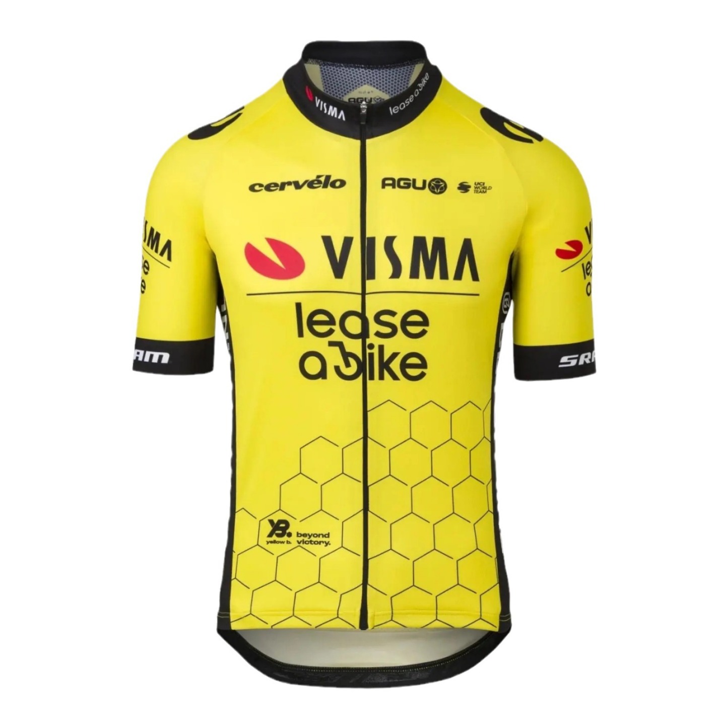 Cycling Best Men's Quick-Dry Team Visma Bike Jersey & Bib Shorts Set