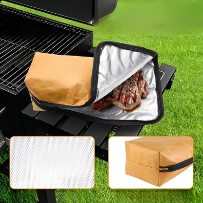Insulated BBQ Meat Resting Bag - Reusable Mat & Blanket for Grilling, Smoking Accessories