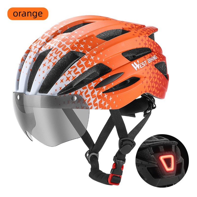 Cycling Best Magnetic Goggles Bike Helmet with LED Light Cycling Gear