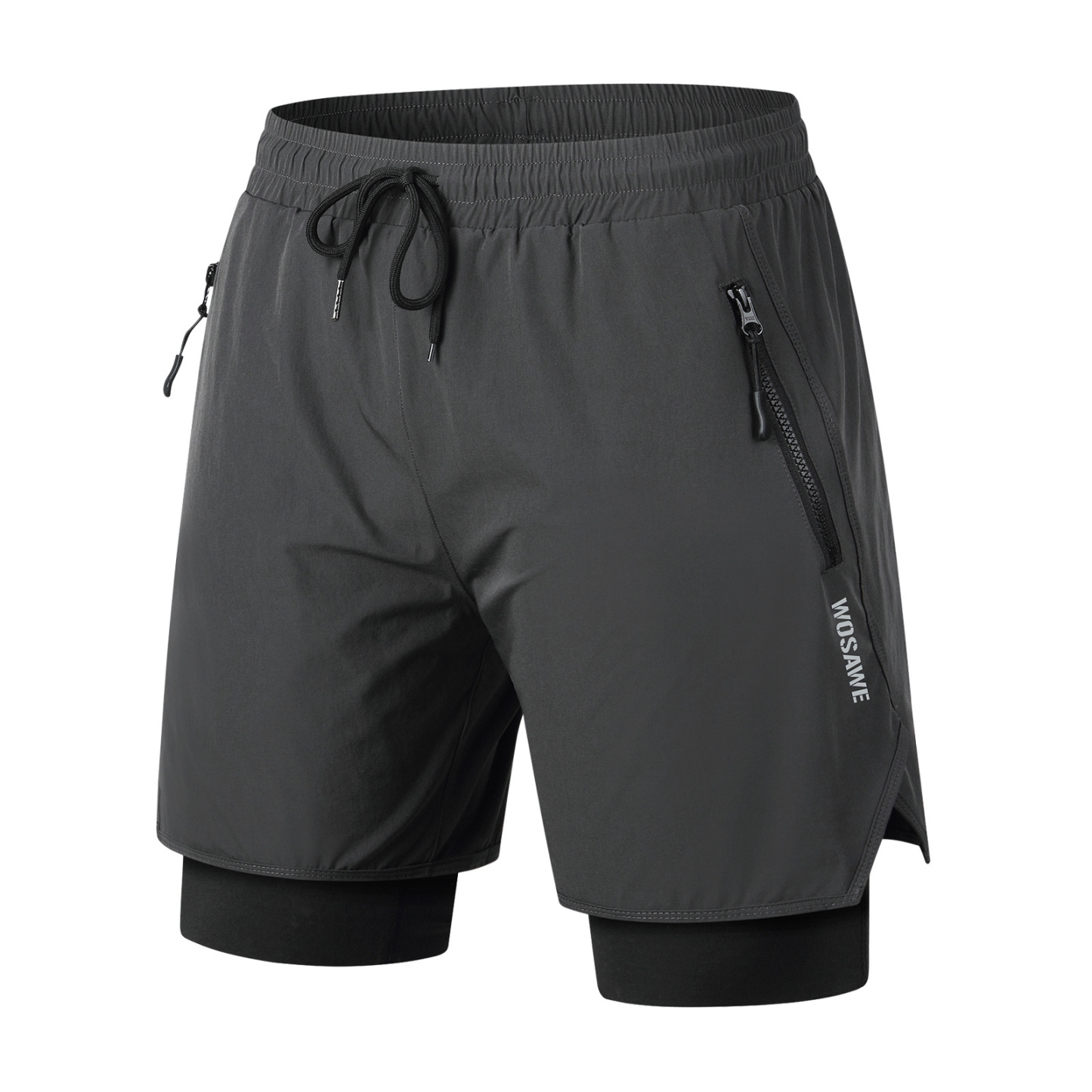 Cycling Best 2-in-1 Padded Cycling Shorts Moisture-Wicking Anti-Slip
