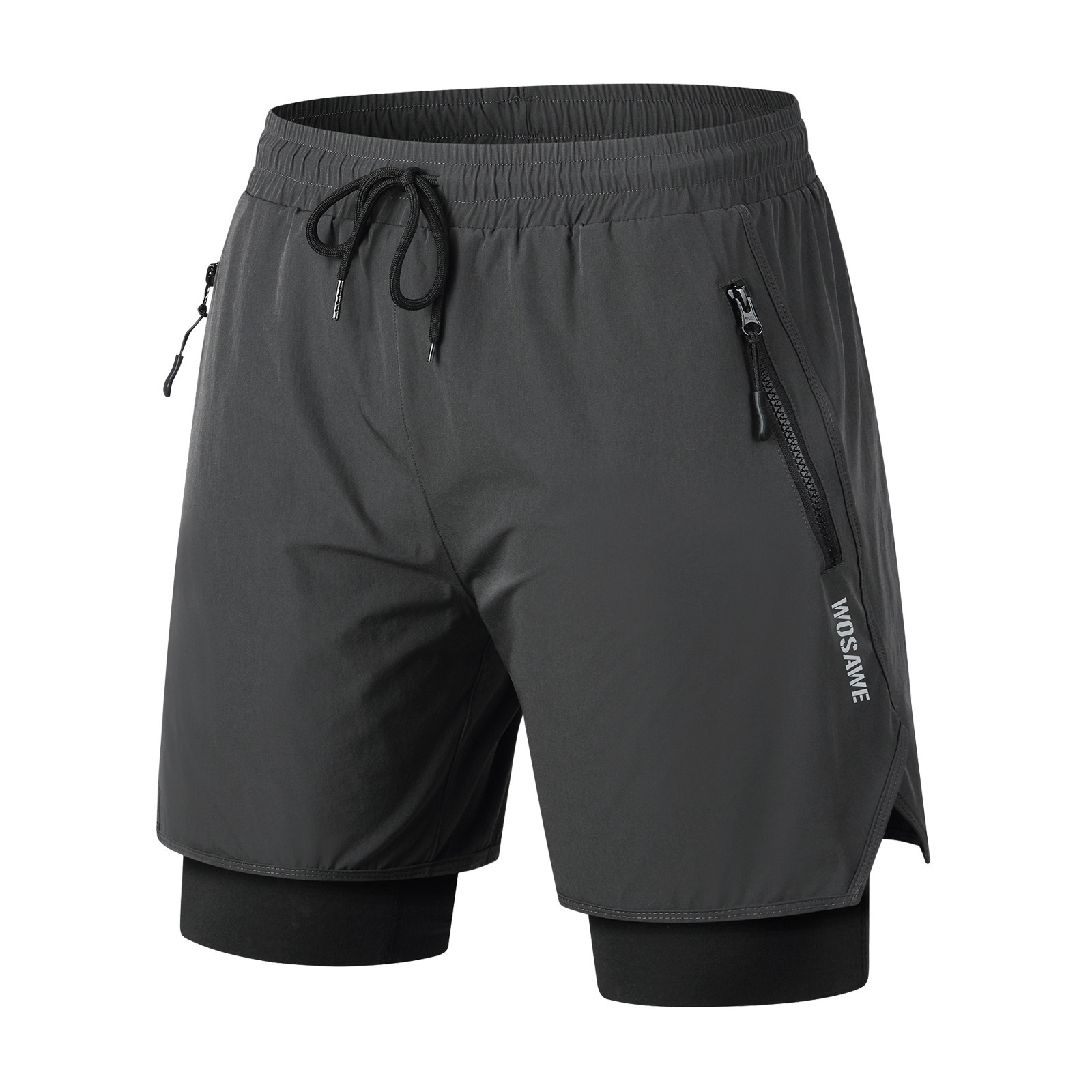 Cycling Best 2-in-1 Padded Cycling Shorts Moisture-Wicking Anti-Slip
