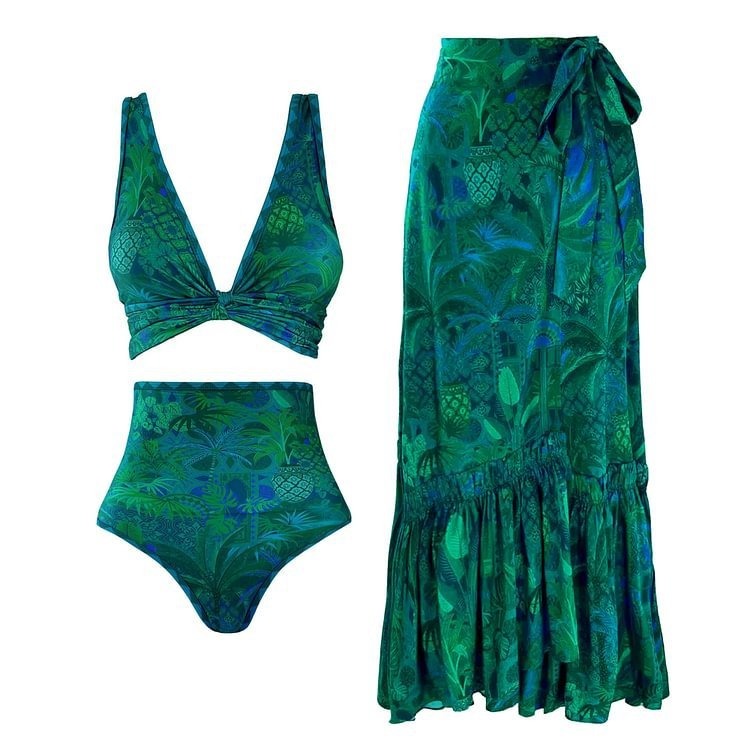 YearPeak Reversible Swimsuit 3-Piece Set - 4 Versatile Styles