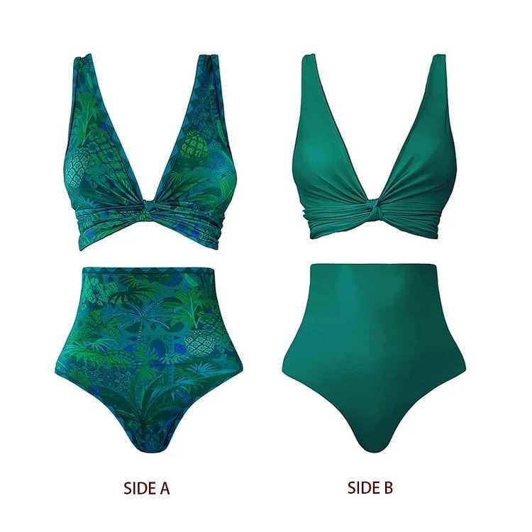 YearPeak Reversible Swimsuit 3-Piece Set - 4 Versatile Styles