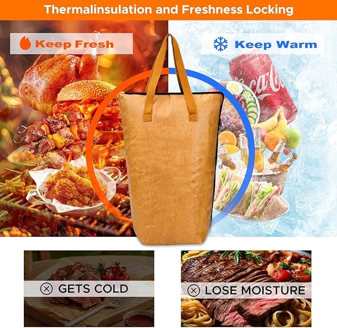 Insulated BBQ Meat Resting Bag - Reusable Mat & Blanket for Grilling, Smoking Accessories