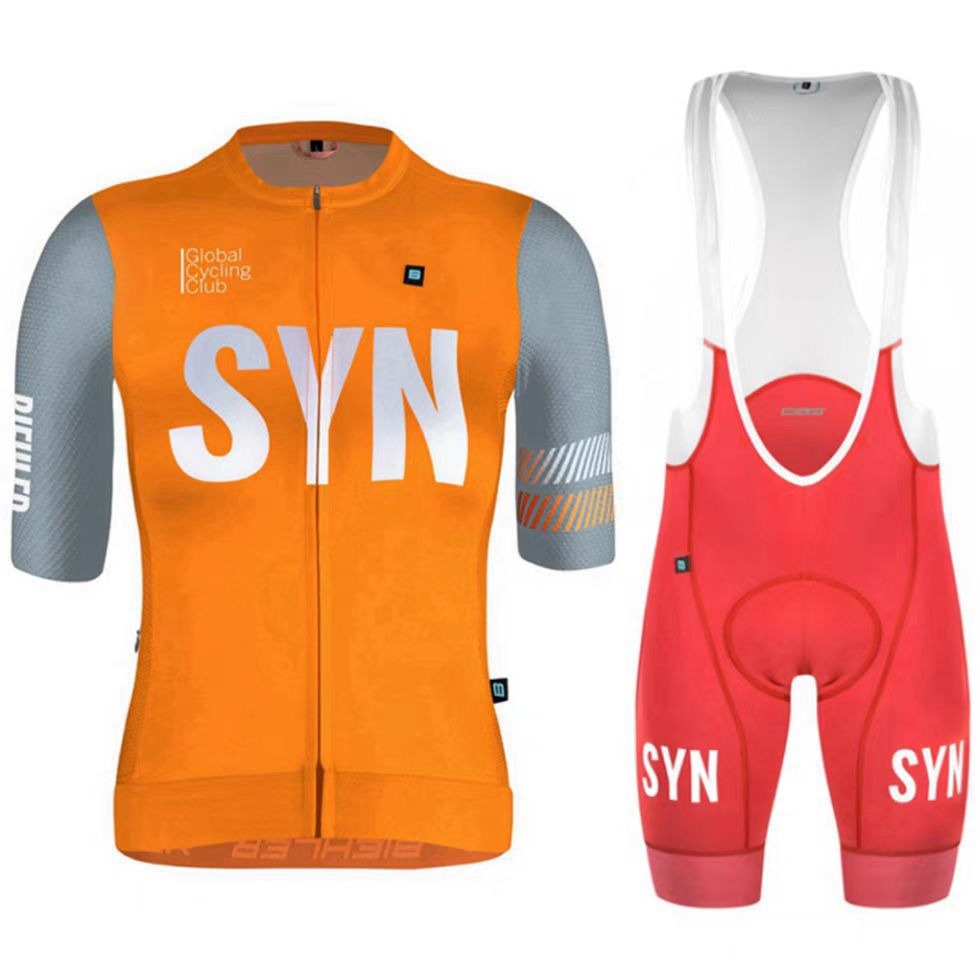 Cycling Best Men's Quick-Dry Cycling Jersey & Bib Set w/9D Gel Pad