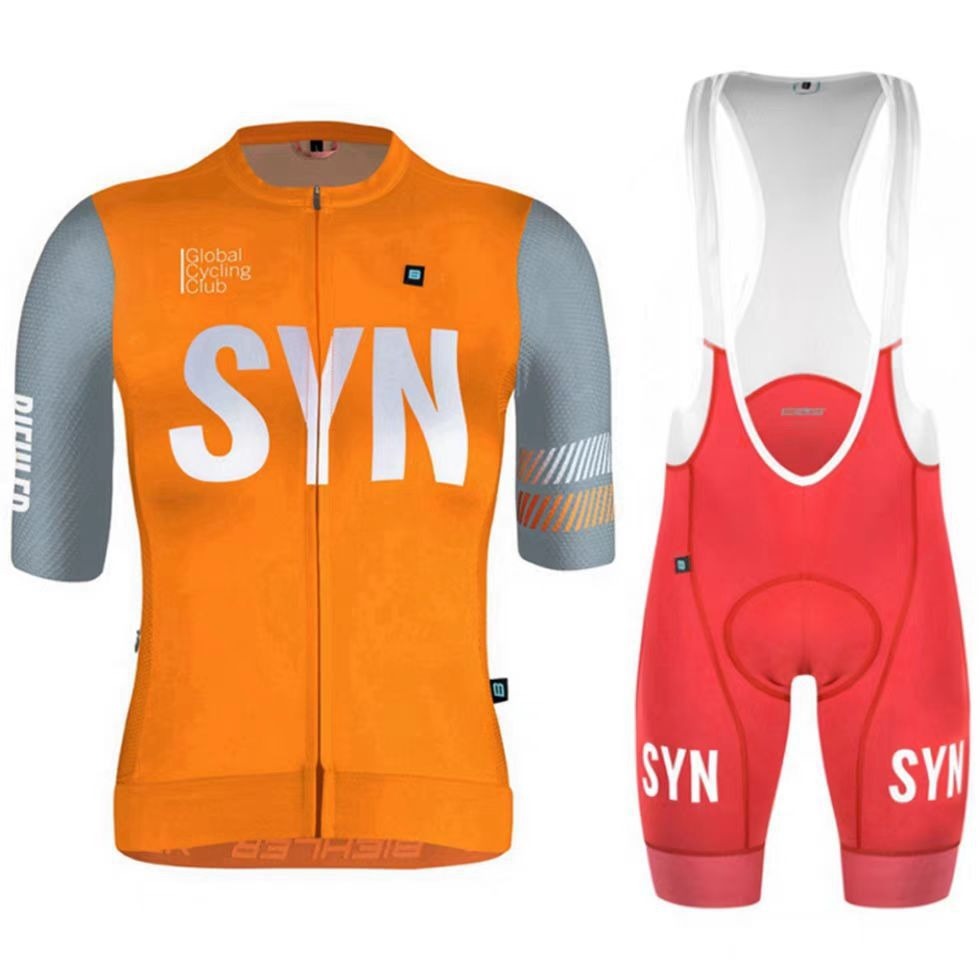 Cycling Best Men's Quick-Dry Cycling Jersey & Bib Set w/9D Gel Pad