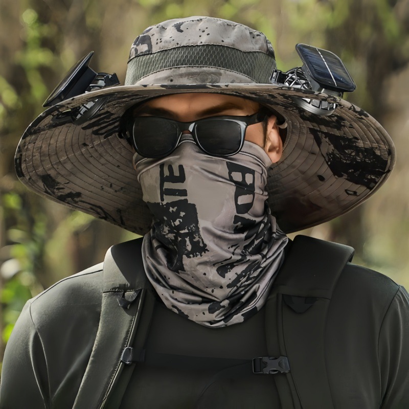 YearPeak Dual-Powered Solar Fan Hat - Hands-Free Cooling & Sun Protect