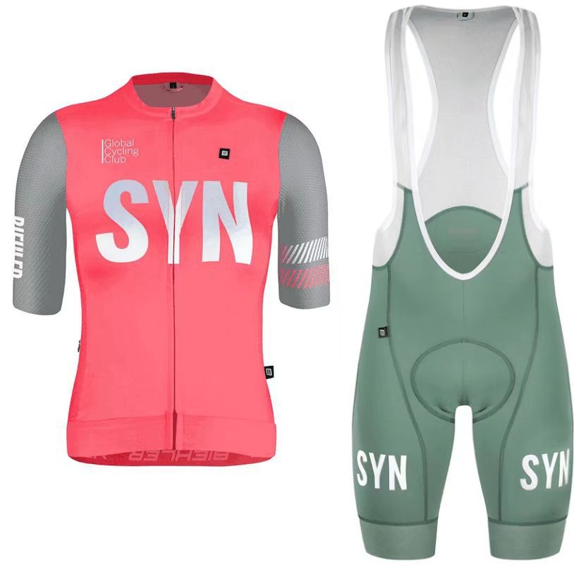 Cycling Best Men's Quick-Dry Cycling Jersey & Bib Set w/9D Gel Pad