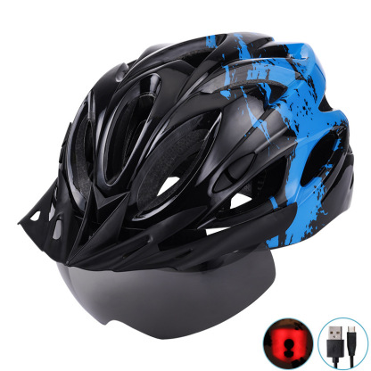 Cycling Best LED Bike Helmet with Magnetic Goggle  Sun Visor