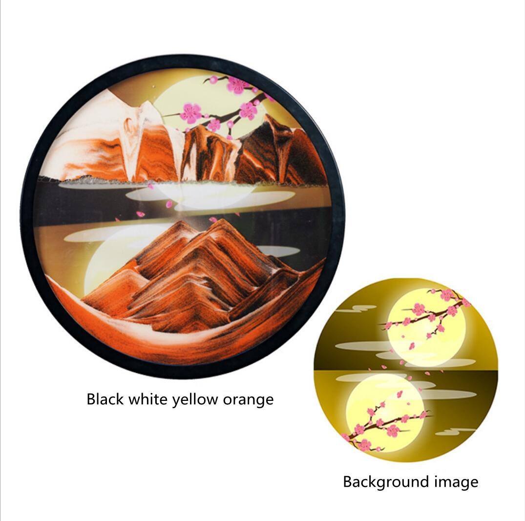 YearPeak Rotating Sand Art - Relaxing 3D Wall Decor for Home & Office