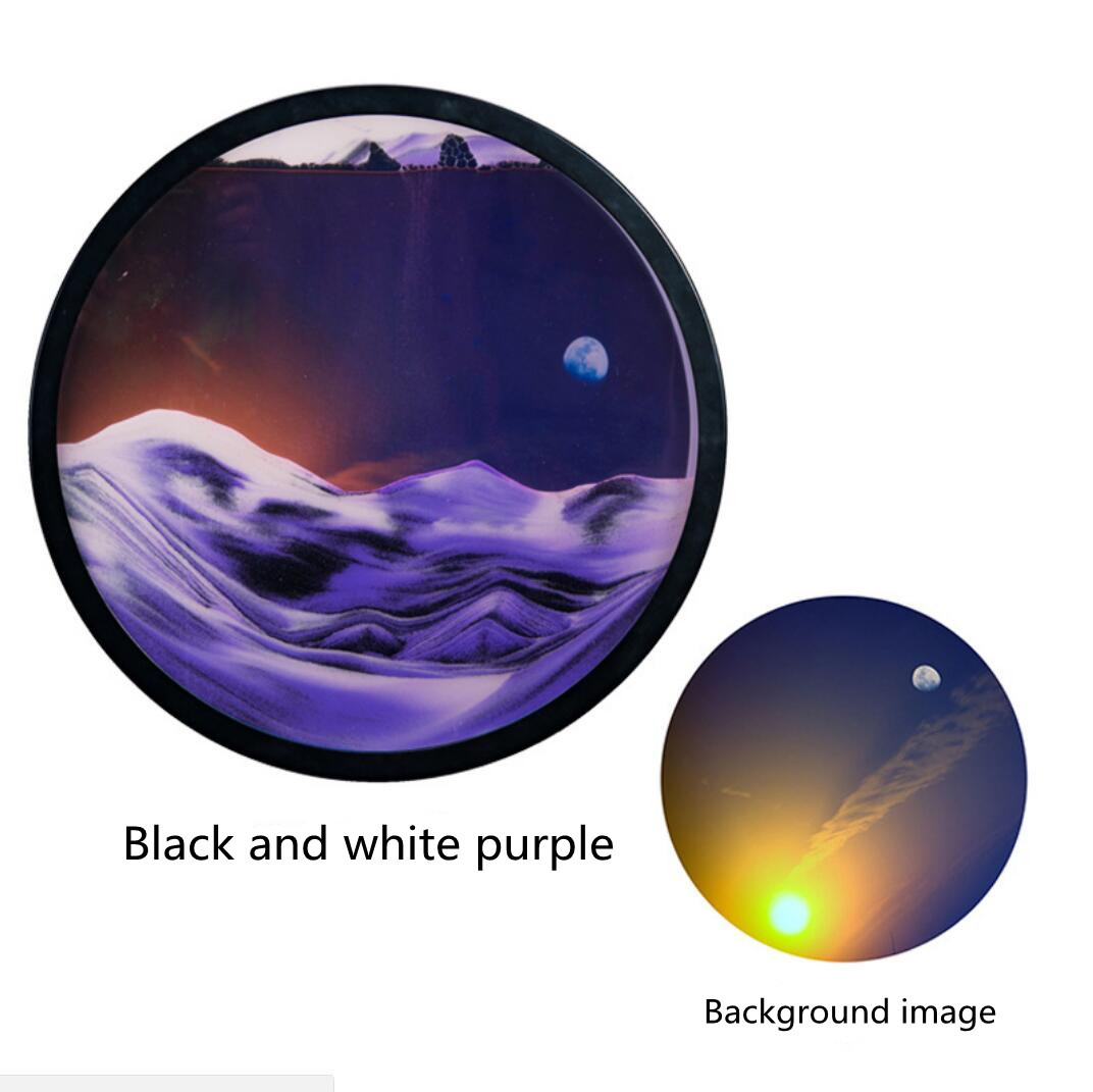 YearPeak Rotating Sand Art - Relaxing 3D Wall Decor for Home & Office