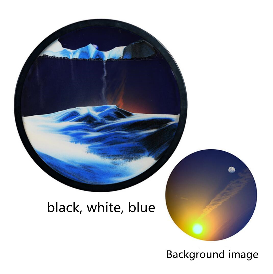 YearPeak Rotating Sand Art - Relaxing 3D Wall Decor for Home & Office