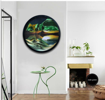 YearPeak Rotating Sand Art - Relaxing 3D Wall Decor for Home & Office