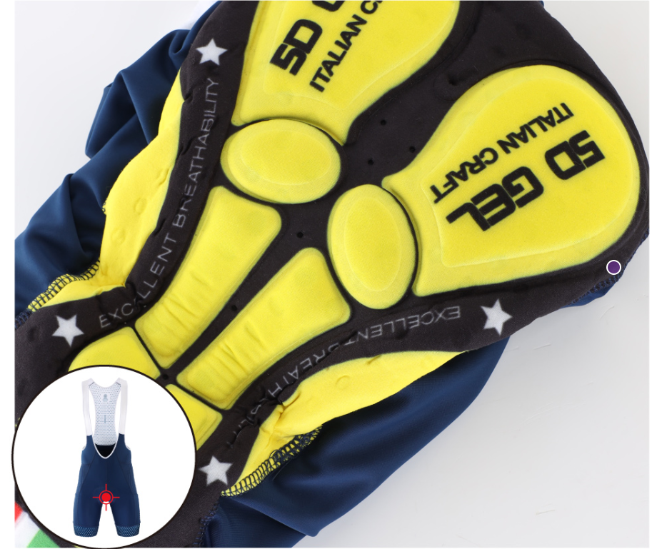 Cycling Best Men's 5D Gel Bib Shorts - Breathable Mountain bike shorts