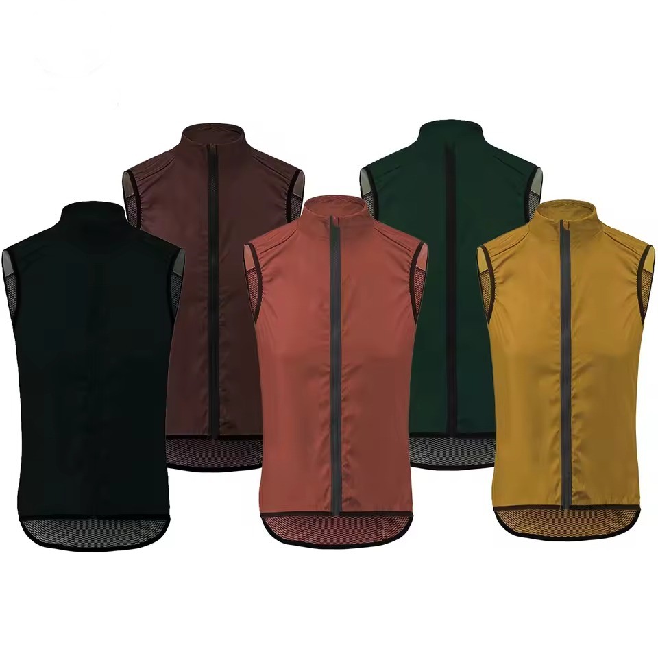 Cycling Best Men's Waterproof Windproof Cycling Vest Lightweight Jacket 