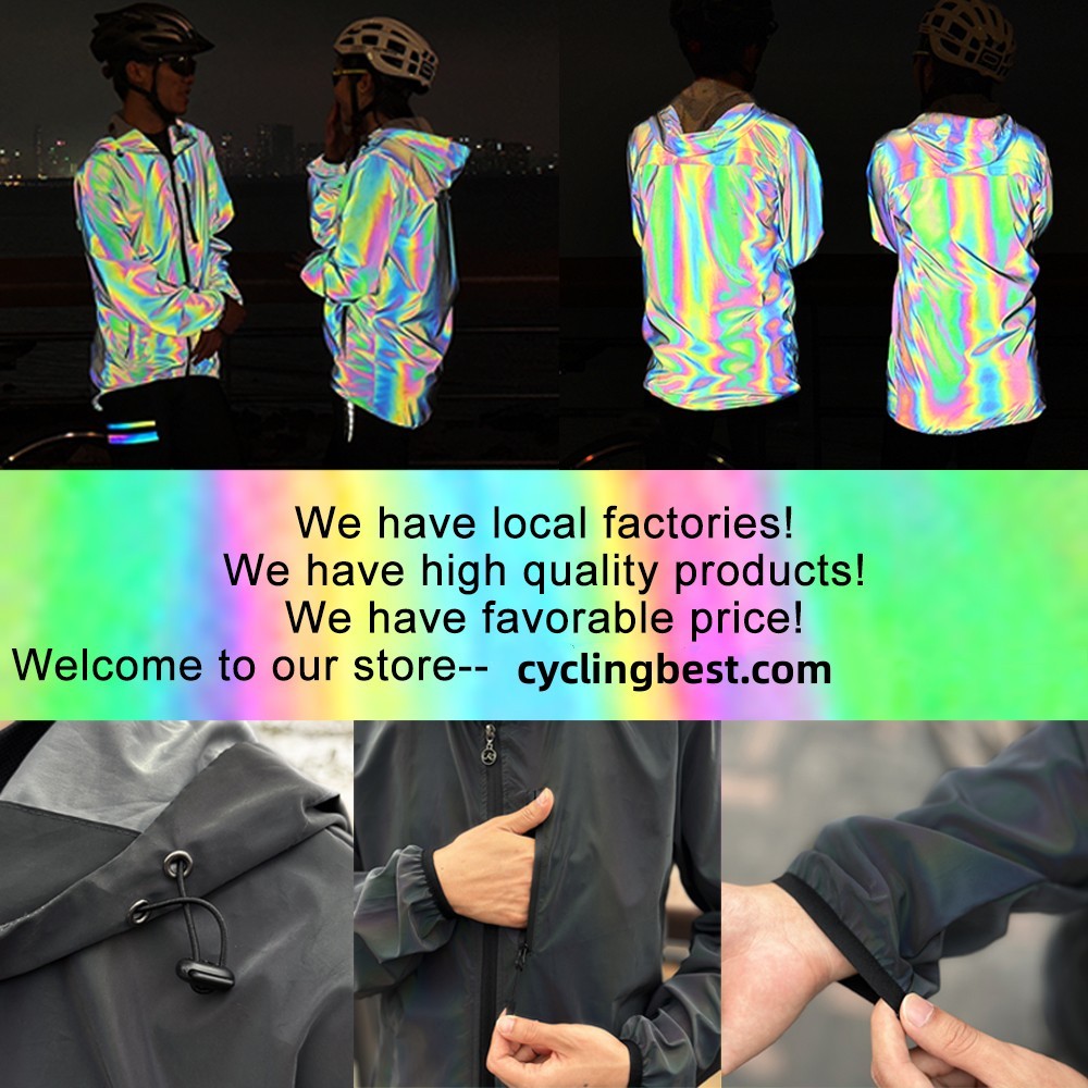 Cycling Best Reflective Windproof Jacket - Unisex Hooded Cycling Gear
