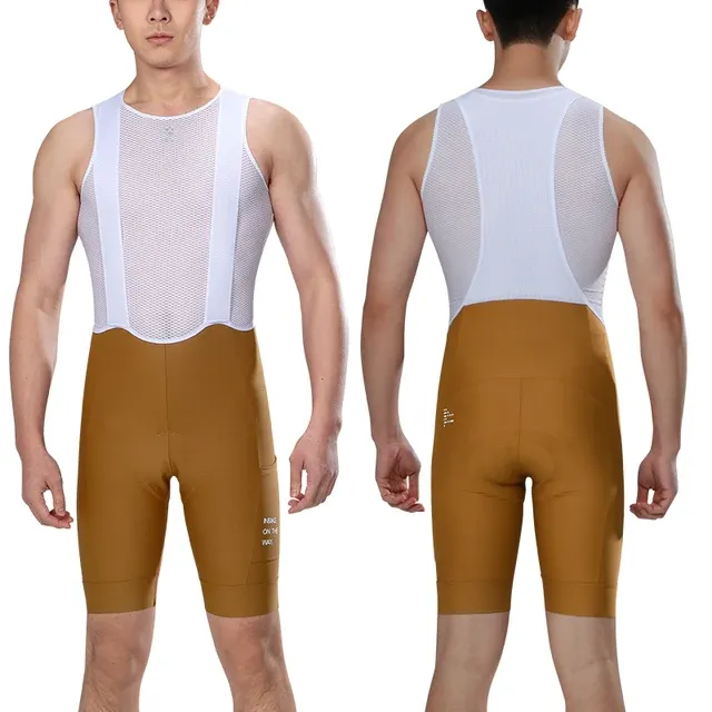 Cycling Best Men's Breathable Bib Shorts Gel Padding with Pocket
