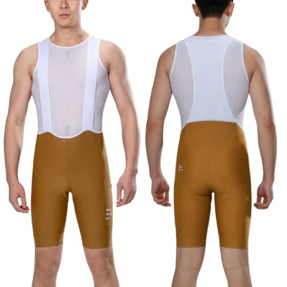 Cycling Best Men's Breathable Bib Shorts Gel Padding with Pocket
