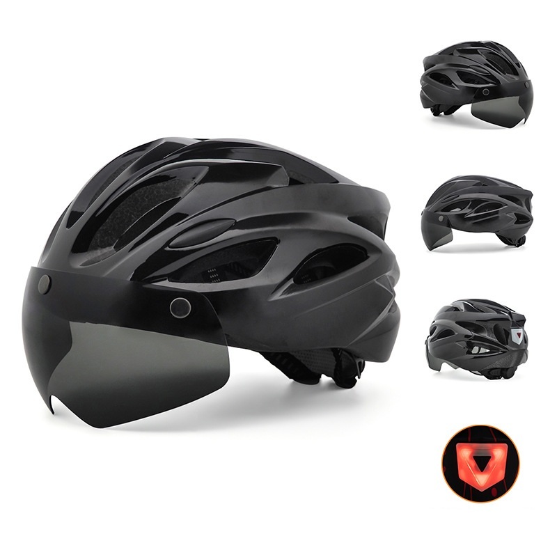 Cycling Best LED Bike Helmet with Magnetic Goggles – Adult Road & MTB
