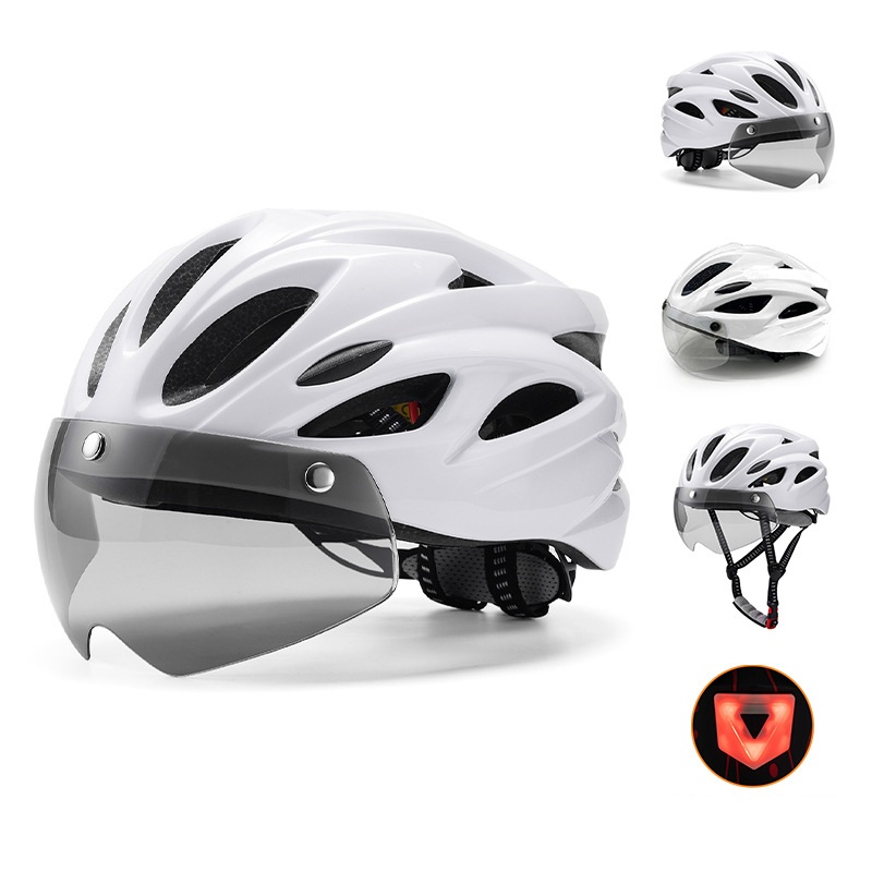 Cycling Best LED Bike Helmet with Magnetic Goggles – Adult Road & MTB