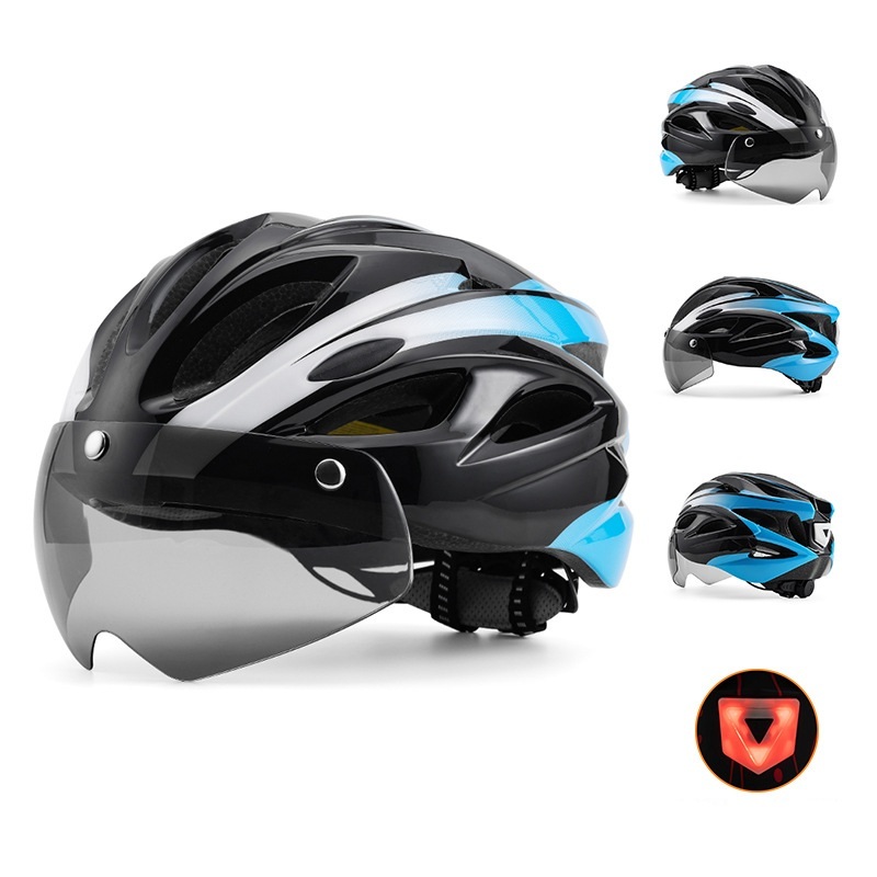 Cycling Best LED Bike Helmet with Magnetic Goggles – Adult Road & MTB