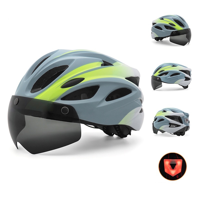 Cycling Best LED Bike Helmet with Magnetic Goggles – Adult Road & MTB