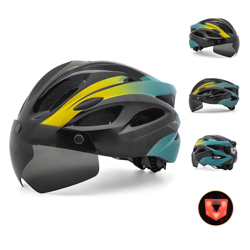 Cycling Best LED Bike Helmet with Magnetic Goggles – Adult Road & MTB