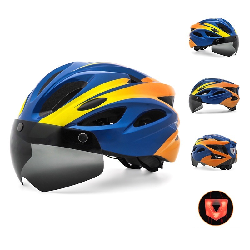 Cycling Best LED Bike Helmet with Magnetic Goggles – Adult Road & MTB