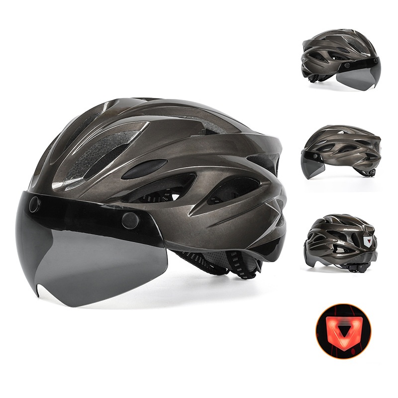 Cycling Best LED Bike Helmet with Magnetic Goggles – Adult Road & MTB