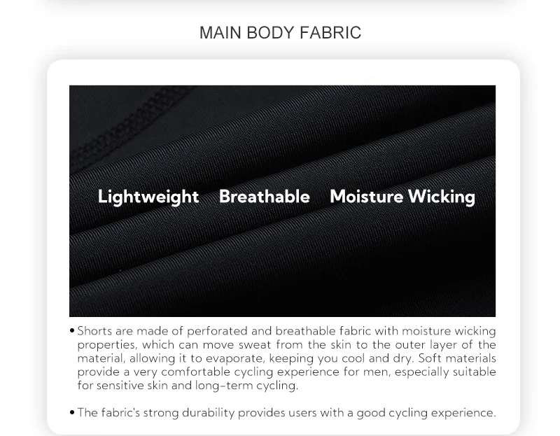 Cycling Best Men's 5D Gel Bib Shorts Side Pockets, Breathable MTB Gear