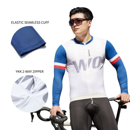 Cycling Best Men's High-Stretch Cycling Jersey Tops Non-Slip Hem